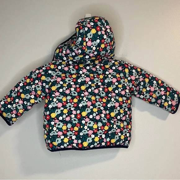 Baby Boden Floral Puffer Jacket - Multicolor - Picture 2 of 6